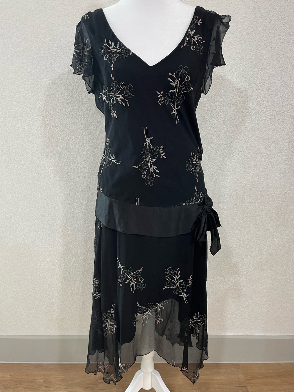 Y2K Jonathan Martin 100% Silk Fairy Dress Asymmetrical | Size 10 - M